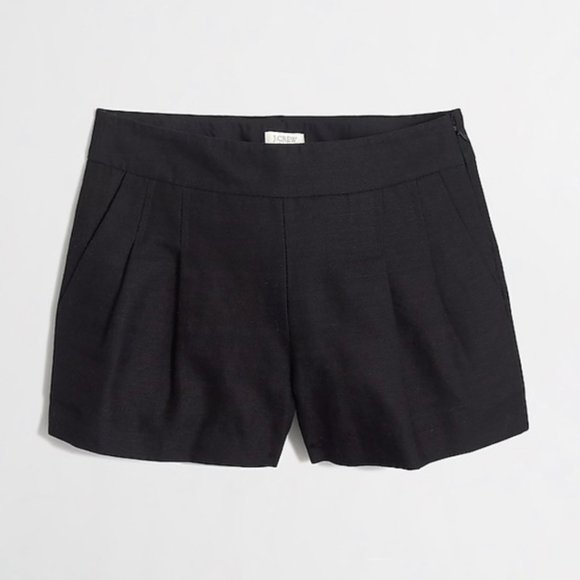 J. Crew Factory 2 Pleated Shorts Linen Cotton - Picture 1 of 12